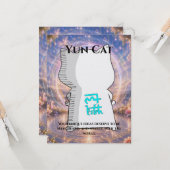 Omamori Card #010 – Yun Cat | Expression • Creativ Karte (Vorderseite/Rückseite Beispiel)
