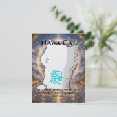 Omamori Card #011 – Nawa Cat | Guidance • Clarity Karte (Stehend Vorderseite)