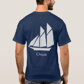 Oman - Boot/Schiff T-Shirt (Rückseite)