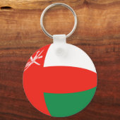 Oman Fisheye Flag Schlüsselanhänger (Vorderseite)