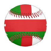 Oman Flag and Coat of Arms Patriotic Baseball (Rückseite)