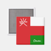 Oman Flag & Asia Ferien-/Sportfans Magnet (Vorderseite/Rückseite)