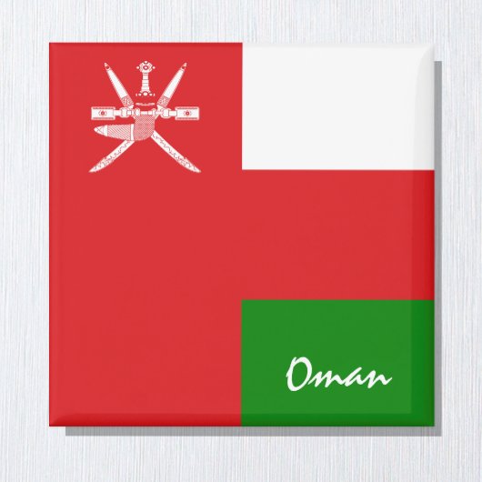 Oman Flag & Asia Ferien-/Sportfans Magnet