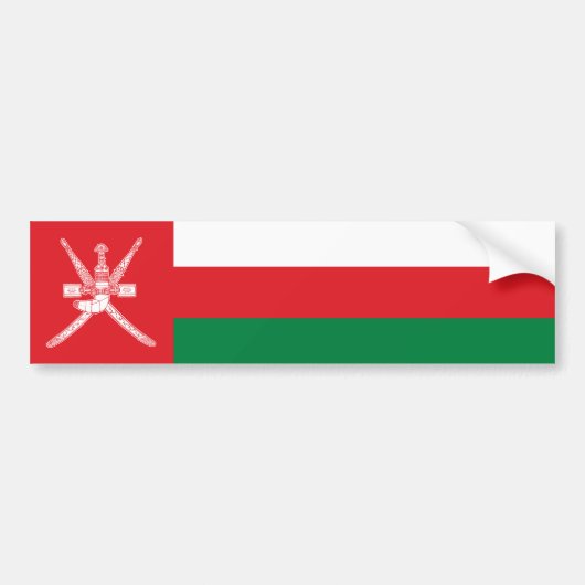Oman Flag Autoaufkleber (Vorne)