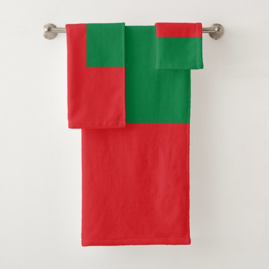 Oman Flag Badhandtuch Set (Insitu)