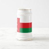 Oman Flag Bierglas (Mittel)