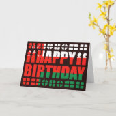 Oman Flag Birthday Card Karte (Gelbe Blume)