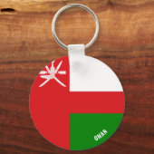 Oman Flag Charming Patriotic Schlüsselanhänger (Vorderseite)