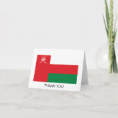 Oman Flag Dankeskarte (Vorderseite)
