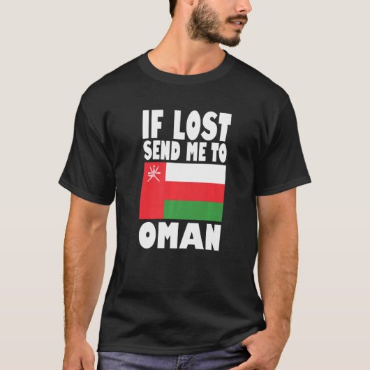 Oman Flag Design If lost send me to Oman Premium T-Shirt (Vorderseite)