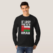 Oman Flag Design If lost send me to Oman Premium T-Shirt (Vorne ganz)
