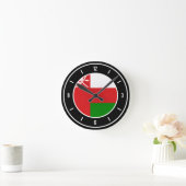Oman Flag Elegant Runde Wanduhr (Zuhause)