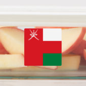 Oman Flag Etiketten (Befestigt)