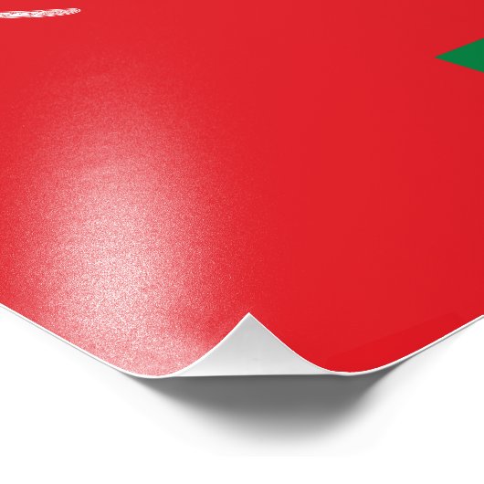 Oman Flag Fotodruck (Ecke)