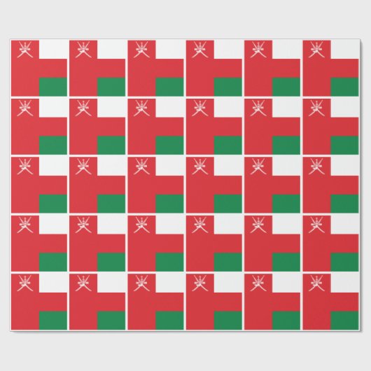 Oman Flag Geschenkpapier (Flach)