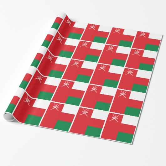 Oman Flag Geschenkpapier (Ungerollt)