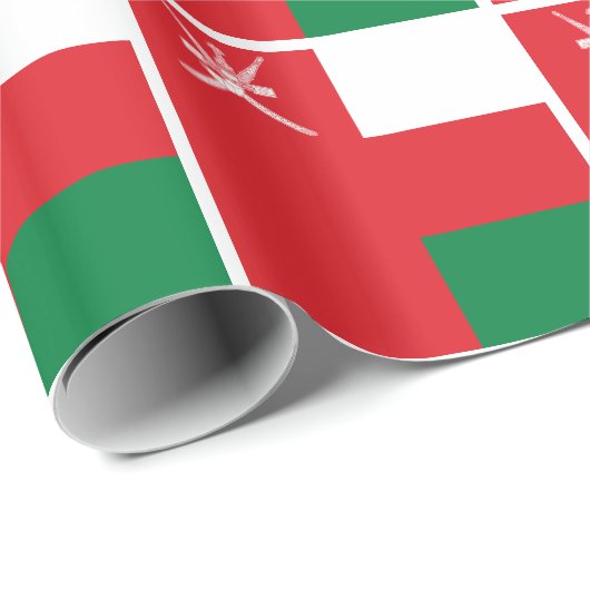 Oman Flag Geschenkpapier (Rolleneckpunkt)