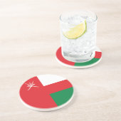 Oman Flag Getränkeuntersetzer (Seite)