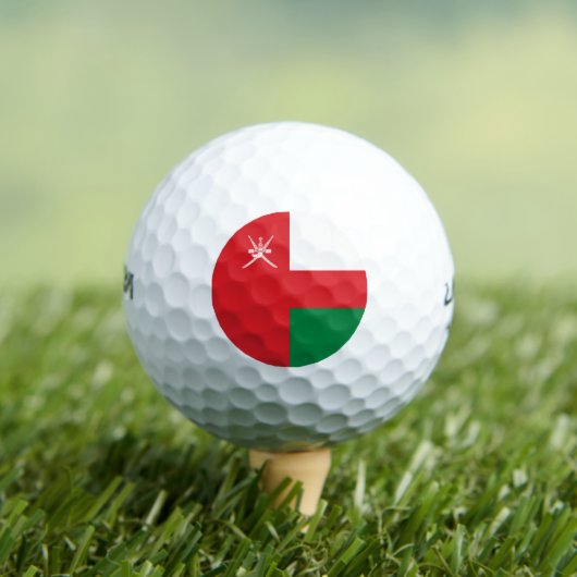 Oman Flag Golfball (Insitu T-Shirt)