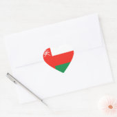 Oman Flag Heftsticker Herz-Aufkleber (Umschlag)