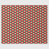 Oman Flag Honeycomb Wrapping Paper Geschenkpapier (Flach)