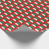 Oman Flag Honeycomb Wrapping Paper Geschenkpapier (Ecke)