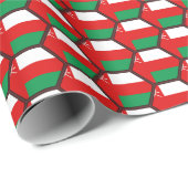 Oman Flag Honeycomb Wrapping Paper Geschenkpapier (Rolleneckpunkt)