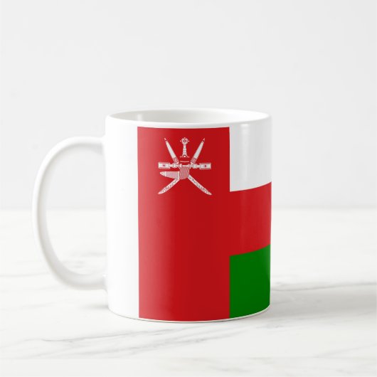 Oman Flag Kaffeetasse (Links)
