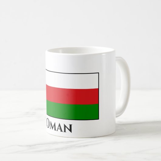 Oman Flag Kaffeetasse (VorderseiteRechts)