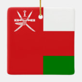 Oman Flag Keramikornament (Rückseite)