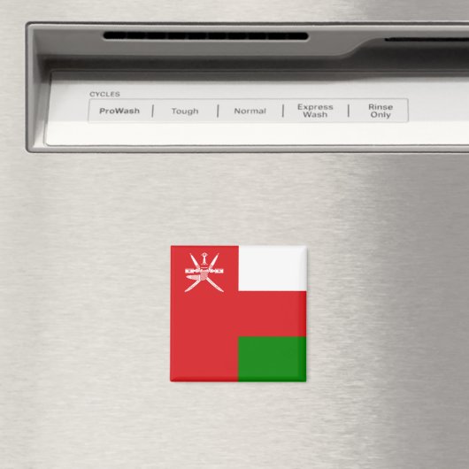 Oman Flag Magnet (In Situ (Geschirrspüler))