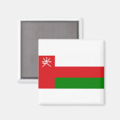 Oman Flag Magnet (Vorderseite/Rückseite)