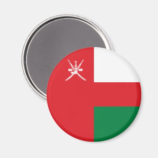Oman Flag Magnet (Vorderseite/Rückseite)