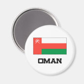 Oman Flag Magnet (Vorderseite/Rückseite)