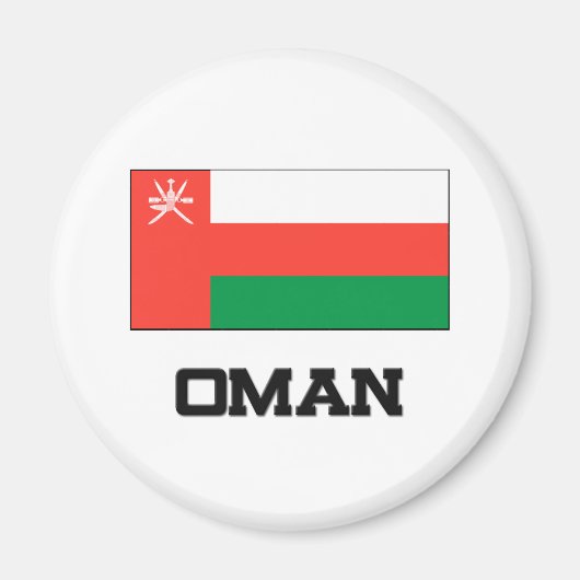 Oman Flag Magnet (Vorne)