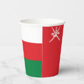 Oman Flag Pappbecher (Rechts)