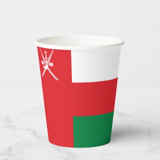 Oman Flag Pappbecher (Vorderseite)