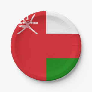 Oman Flag Pappteller