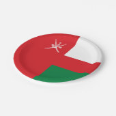 Oman Flag Pappteller (Schrägansicht)