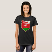 Oman Flag Patch für Omanis und wen Liebe Oman T-Shirt (Vorne ganz)