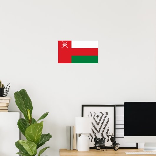 Oman Flag Poster (Heimbüro)