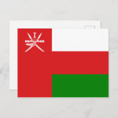 Oman Flag Postkarte (Vorne/Hinten)