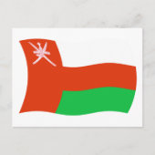 Oman Flag Postkarte (Vorderseite)