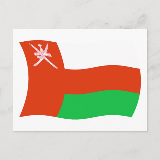 Oman Flag Postkarte (Vorderseite)
