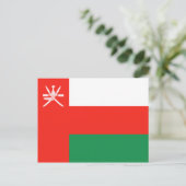 Oman Flag Postkarte (Stehend Vorderseite)