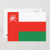 Oman Flag Postkarte (Vorne/Hinten)