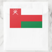 Oman Flag Rechteckiger Aufkleber (Tasche)