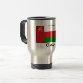 Oman Flag Reisebecher (Vorderseite Links)