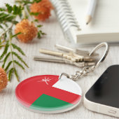 Oman Flag Schlüsselanhänger (Vorderseite rechts)