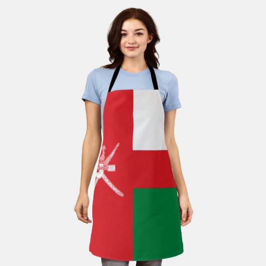Oman Flag Schürze (Getragen)